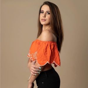Orange Crop Top
